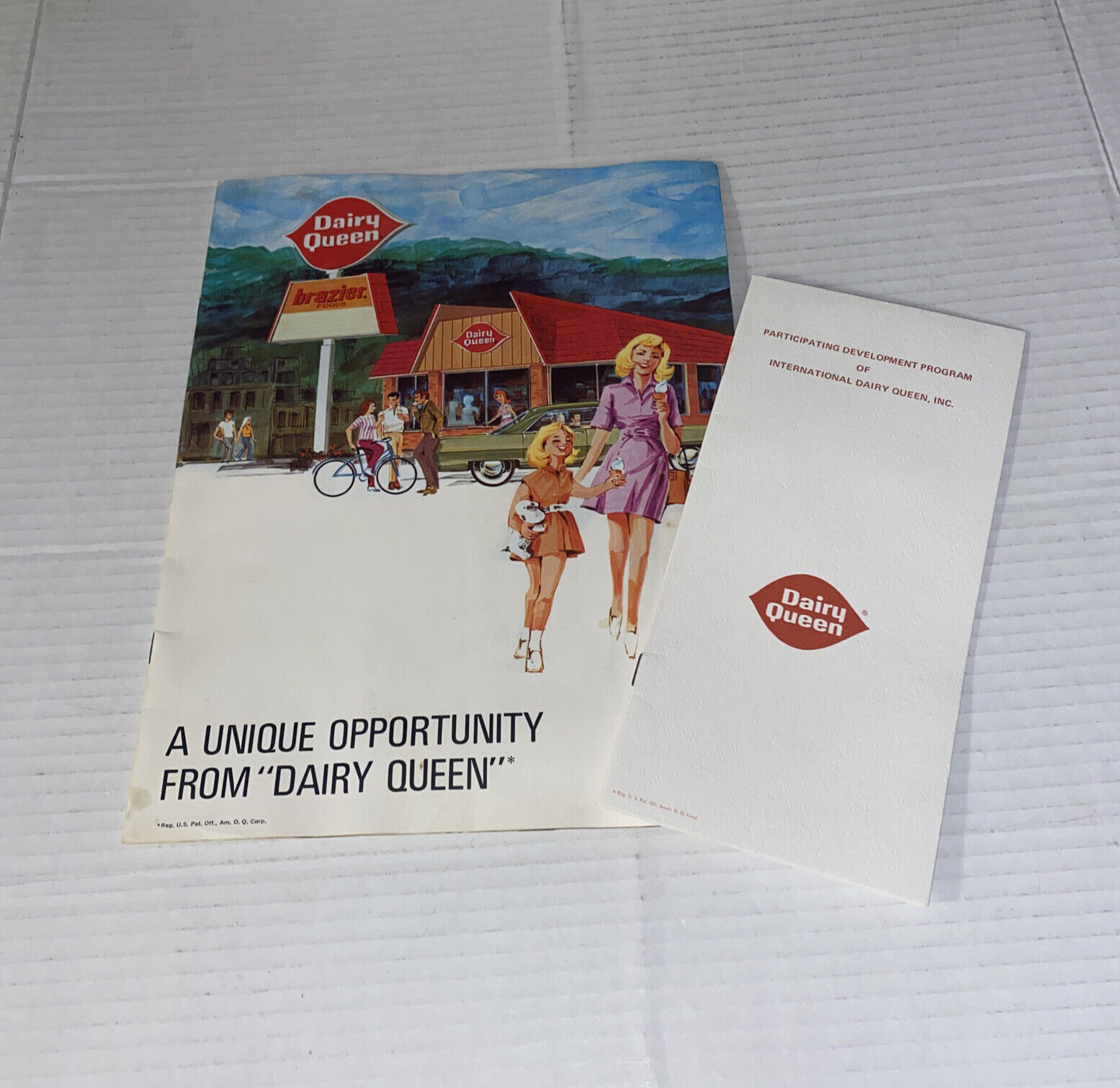 Vintage 1970s Dairy Queen Brazier Franchise Info Folder Minneapolis MN Ice Cream