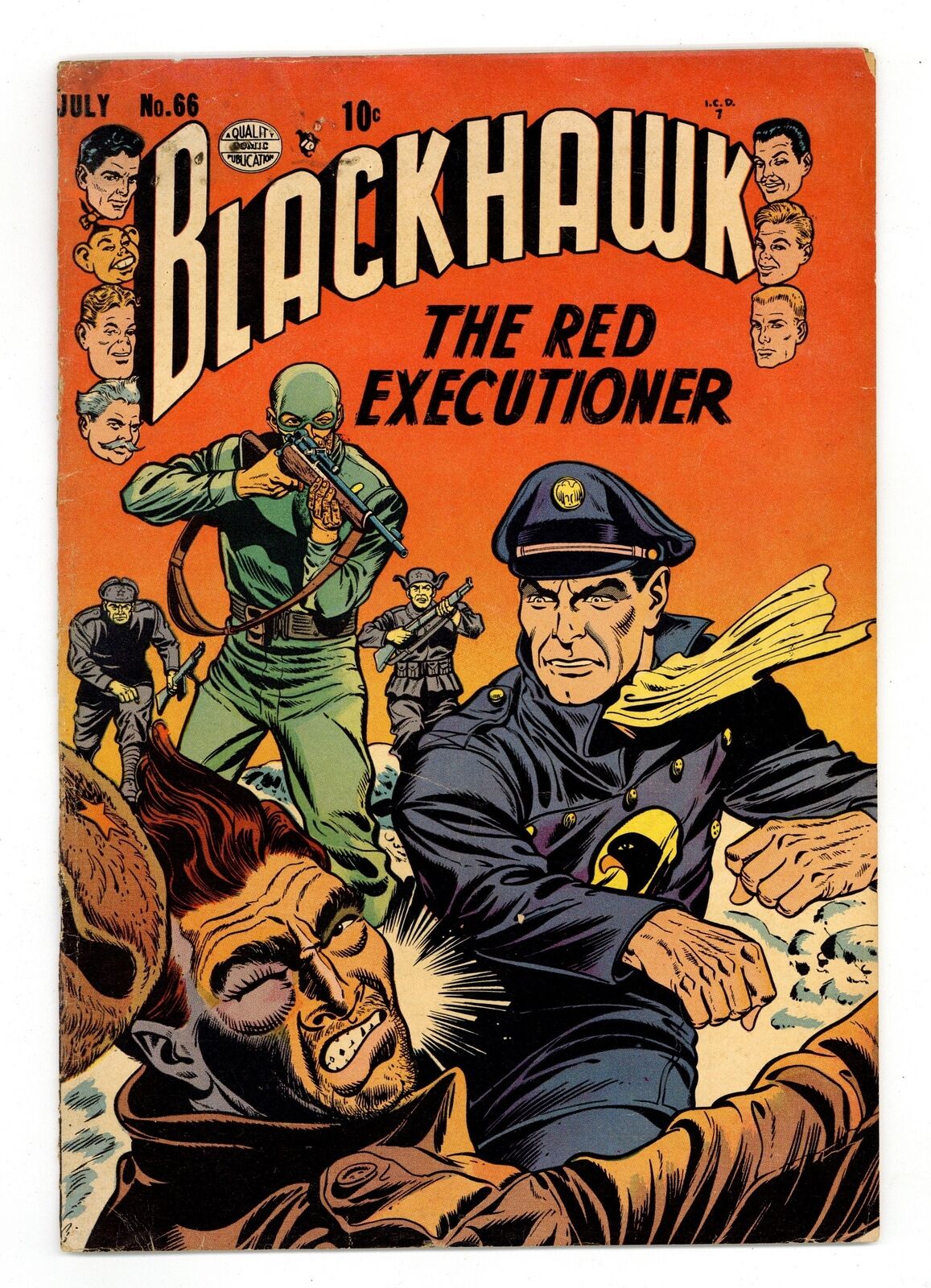 Blackhawk #66 VG- 3.5 1953