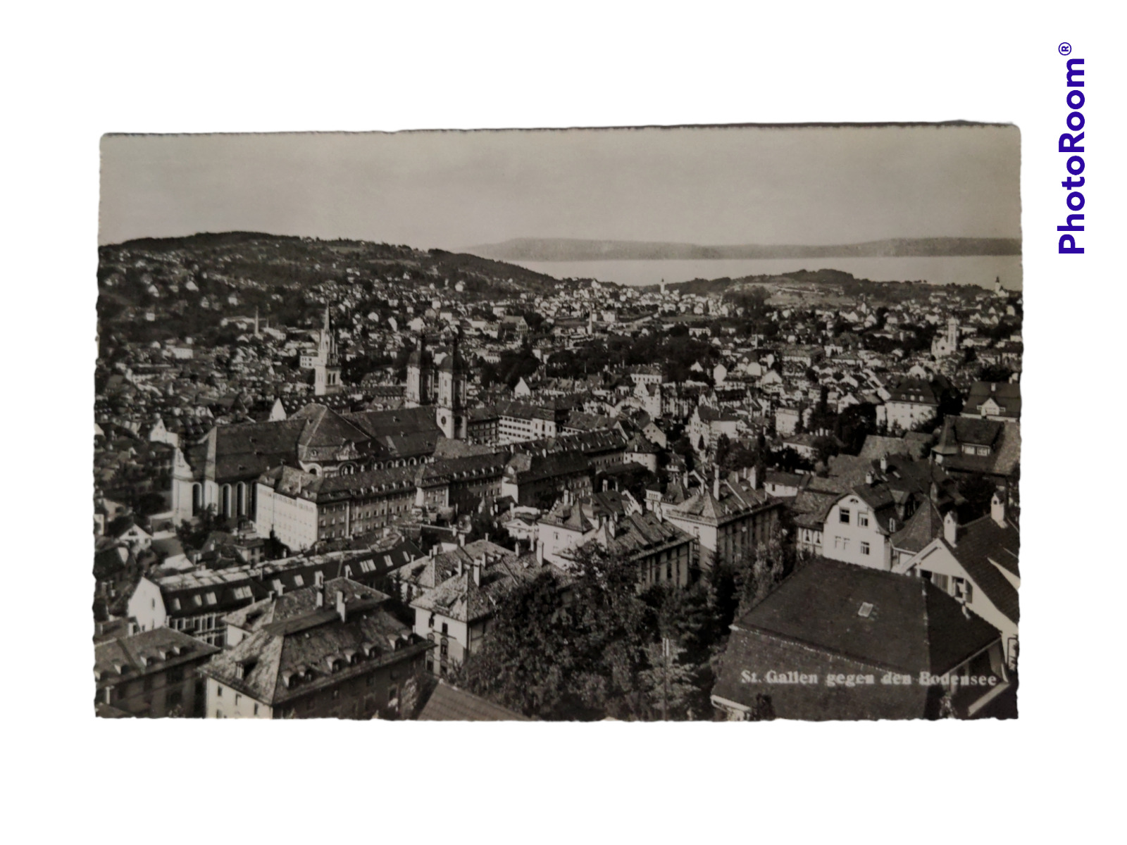 St. Gallen Bodensee Switzerland Antique Real Photo RPPC Postcard