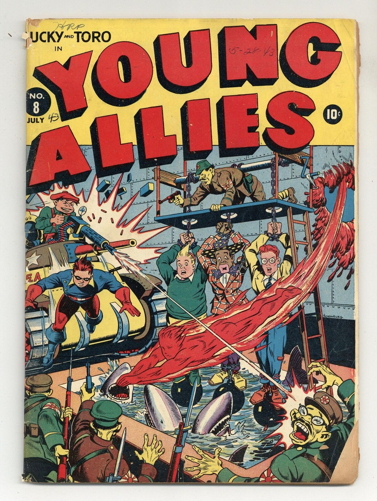 Young Allies Comics #8 FR 1.0 1943