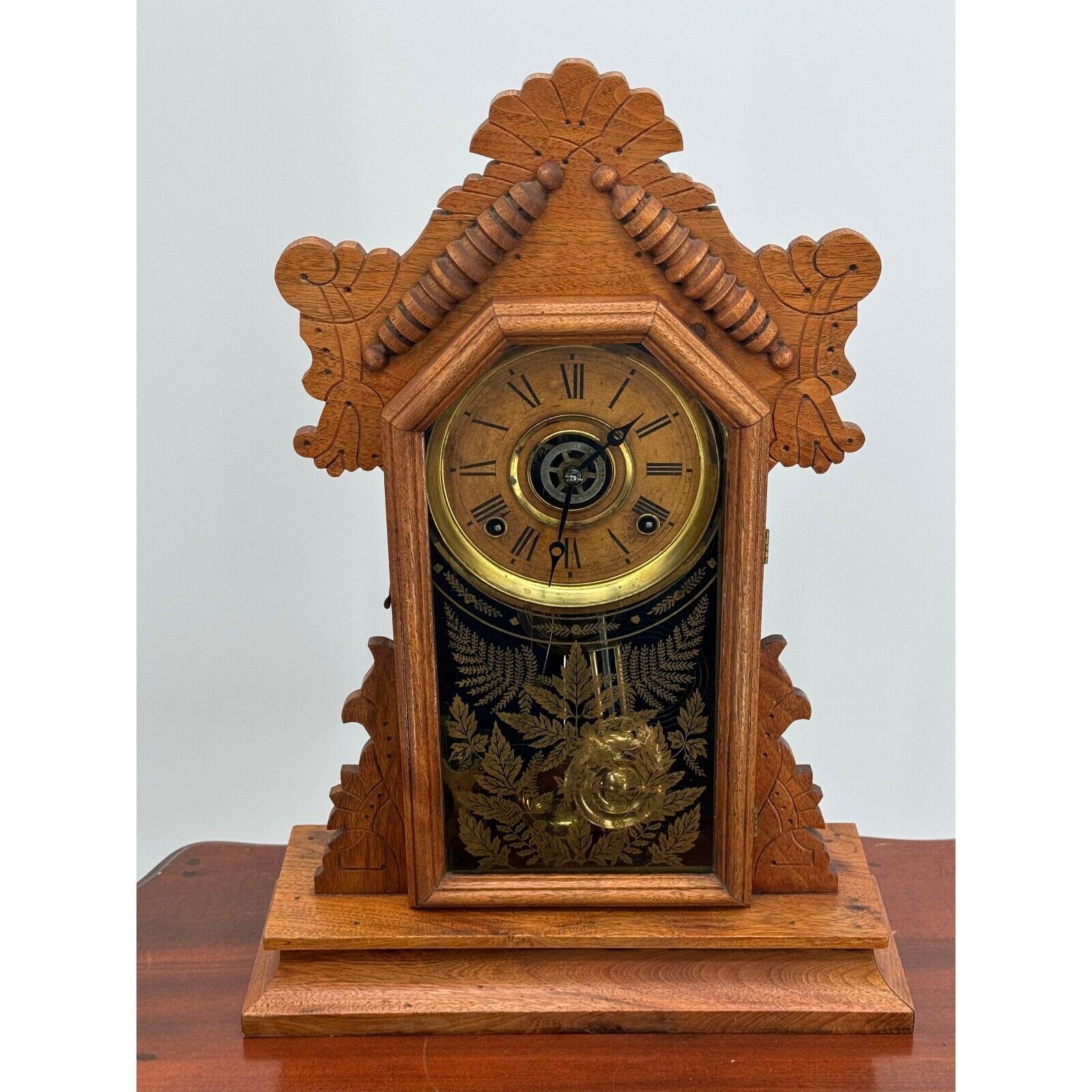 Antique Victorian ingraham Clock Co. Mantle Clock