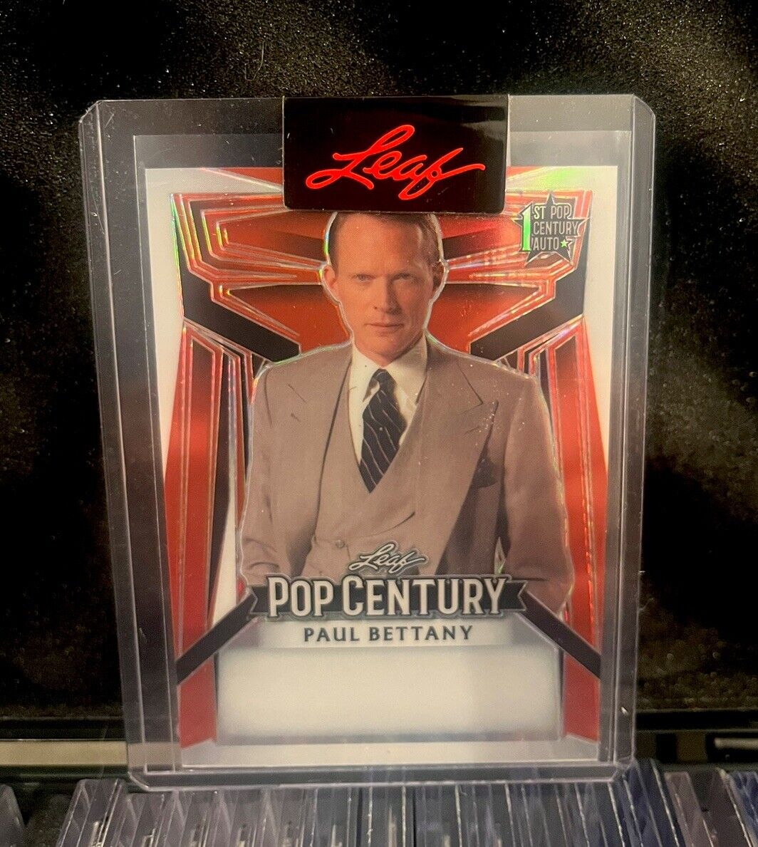 2023 Leaf Pop Century Paul Bettany RED Unsigned Proof  #1 of 1