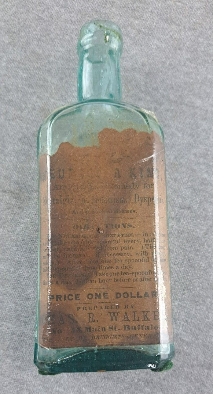 Rare late 1860s Crude Neutalgia King Walker A I Mathews Buffalo NY Mint Label