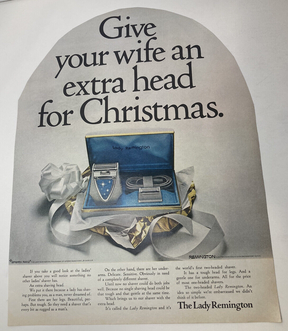 1969 Lady Remington Print Ad: \