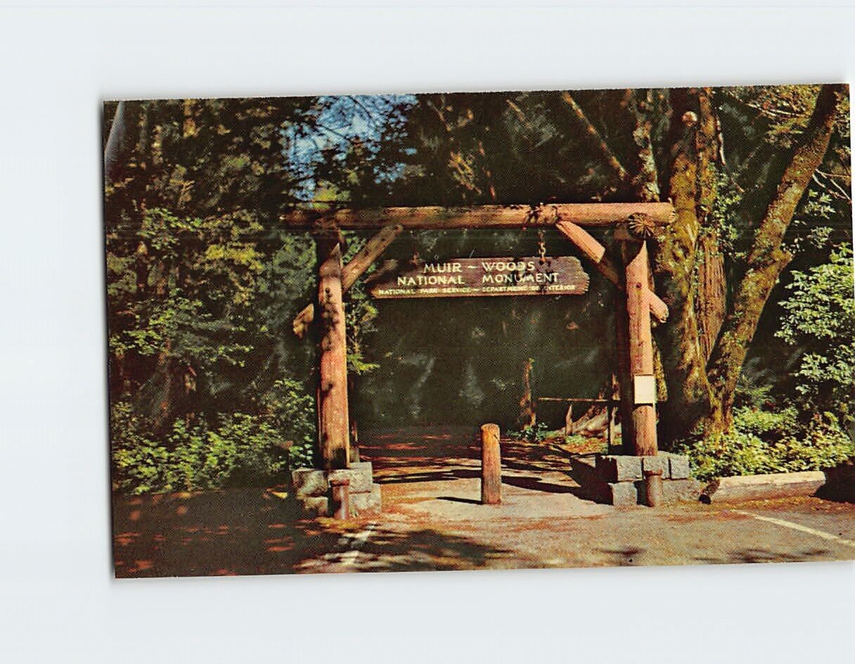 Postcard Gateway to Muir Woods National Monument Mill Valley California USA