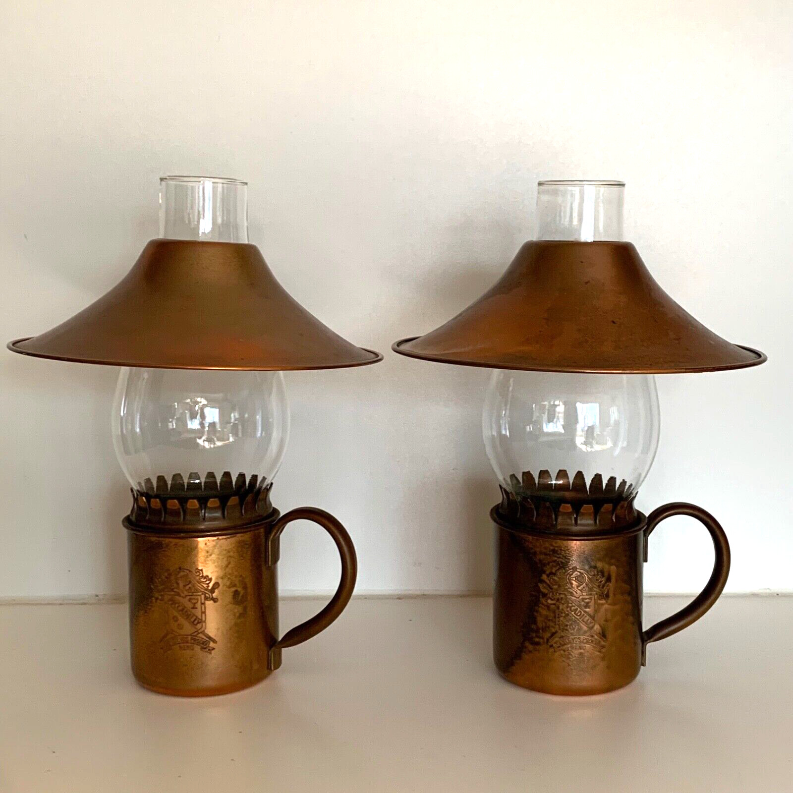 VTG 1946 Piccadilly Club Casino Solid Copper Oil Lamps Debuting Moscow Mule Mug