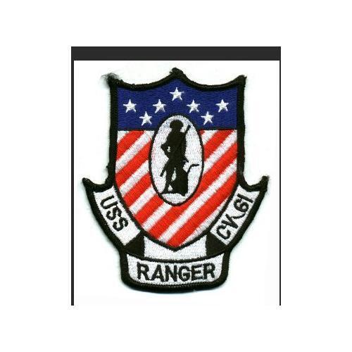 CV-61 USS Ranger, 4.5 inches, Plastic Backing/Sew On Patch