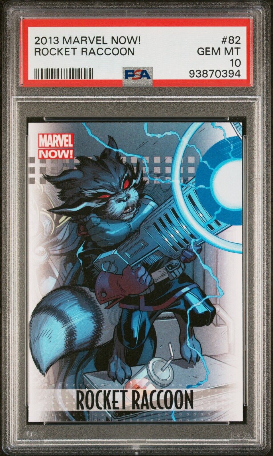 2013 Upper Deck Marvel Now #82 Rocket Raccoon PSA 10 Gem Mint avengers