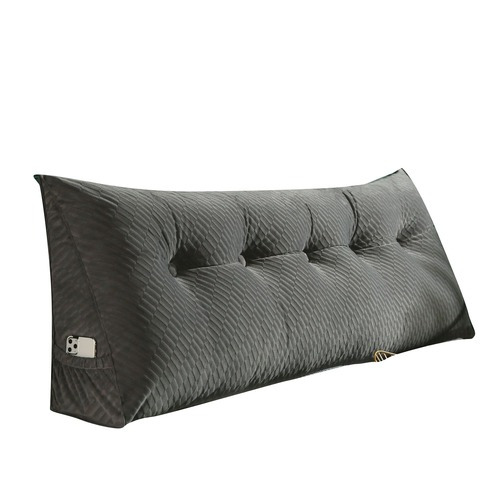 Triangular Bedside Cushion Soft Back Rest Bed Cushion Waist Long Sleeping Decor