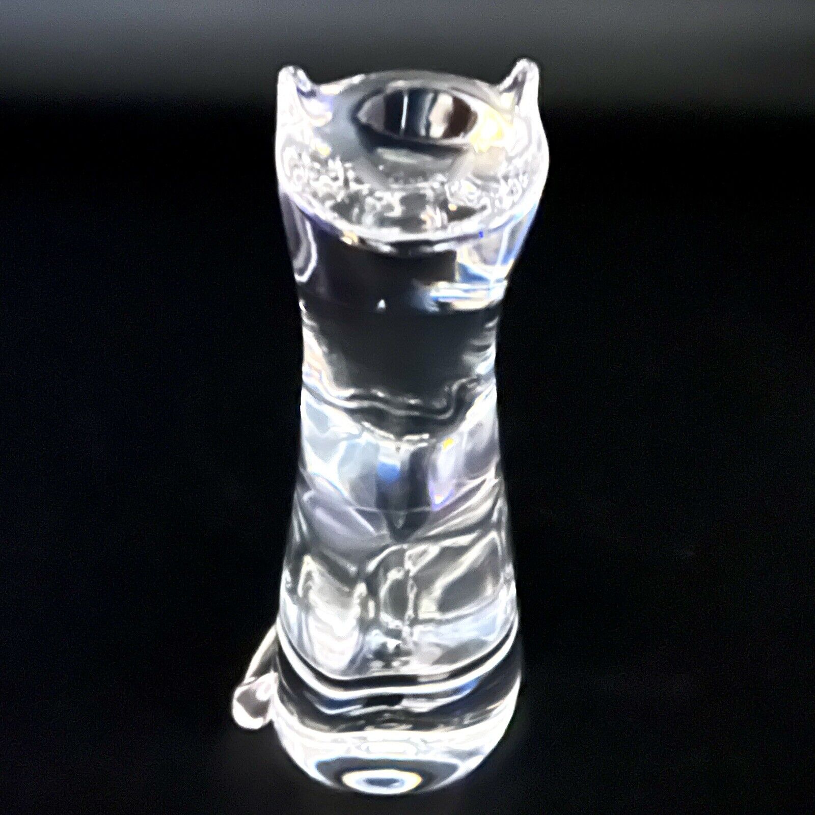 Stunning Modernist Steuben Art Glass Heritage Cat Large 9\