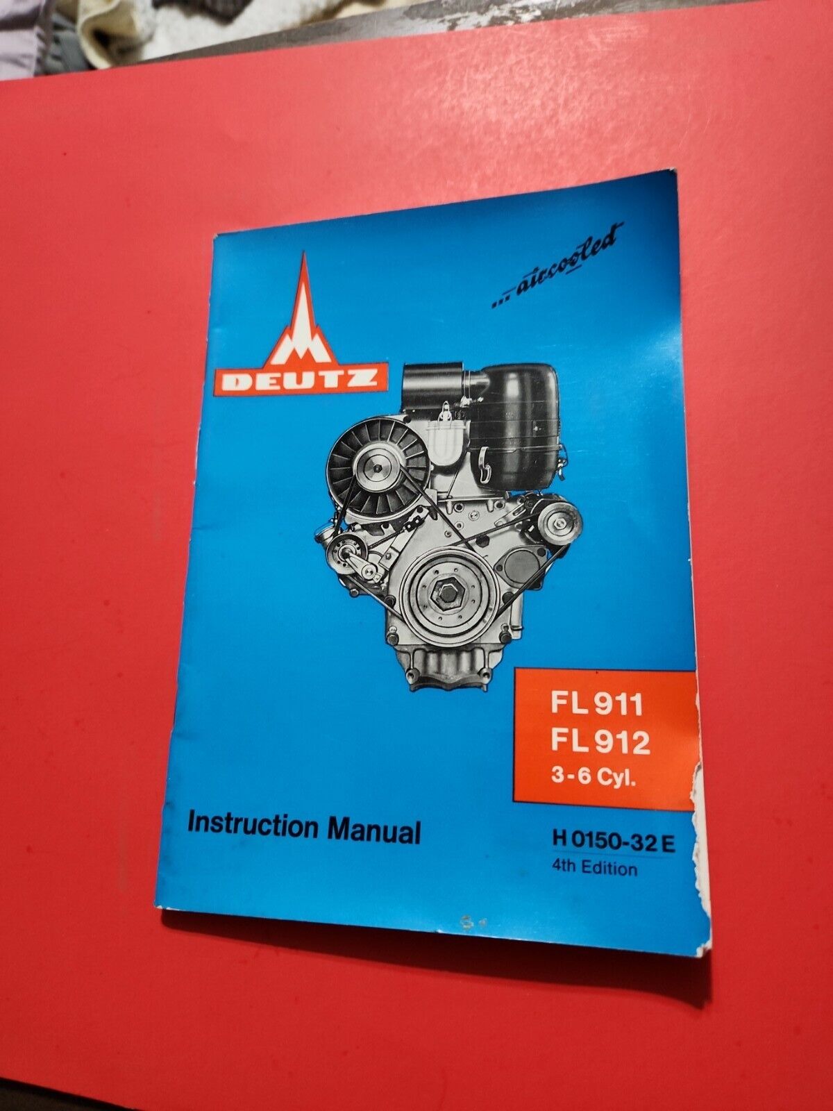 1969 Deutz Engine  Instruction Manual 3-6 Cylinder FL911 FL912