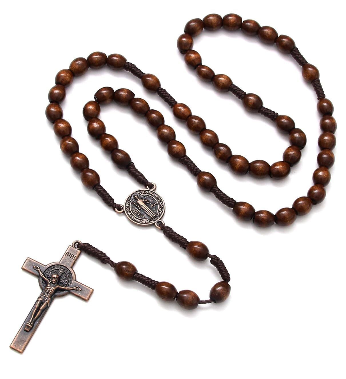 Handmade Wooden Catholic Rosaries Rosary Necklace From Bethlehem Olive Wood