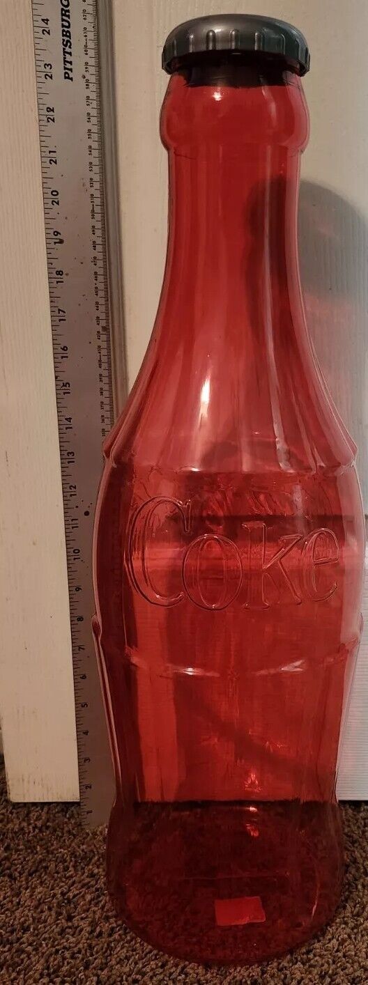 RED Coke Coca Cola Bottle Bank 23\