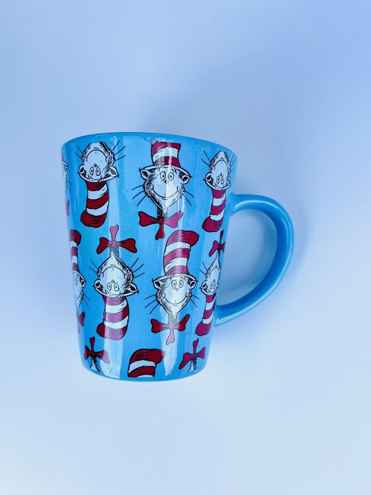 Dr. Suess CAT IN THE HAT 12oz Coffee Mug Cup All Over Print Teacher Gift