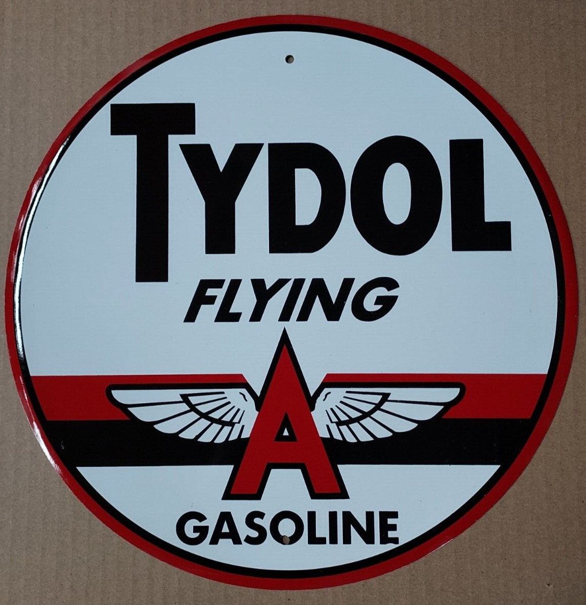 Tydol Gas Sign Flying A Round Metal Vintage Advertising Tin New USA