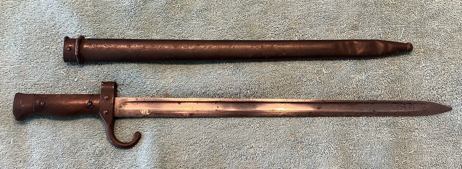 WWI French Berthier Mle. 1892 Bayonet 1st Model and Scabbard