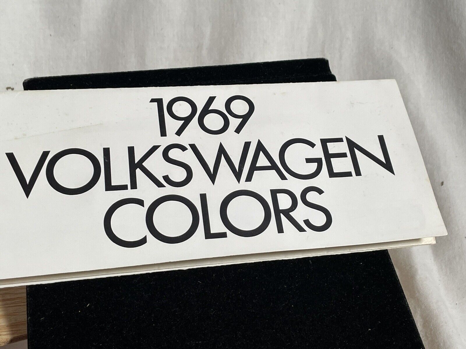 1969 Volkswagen Color Palette