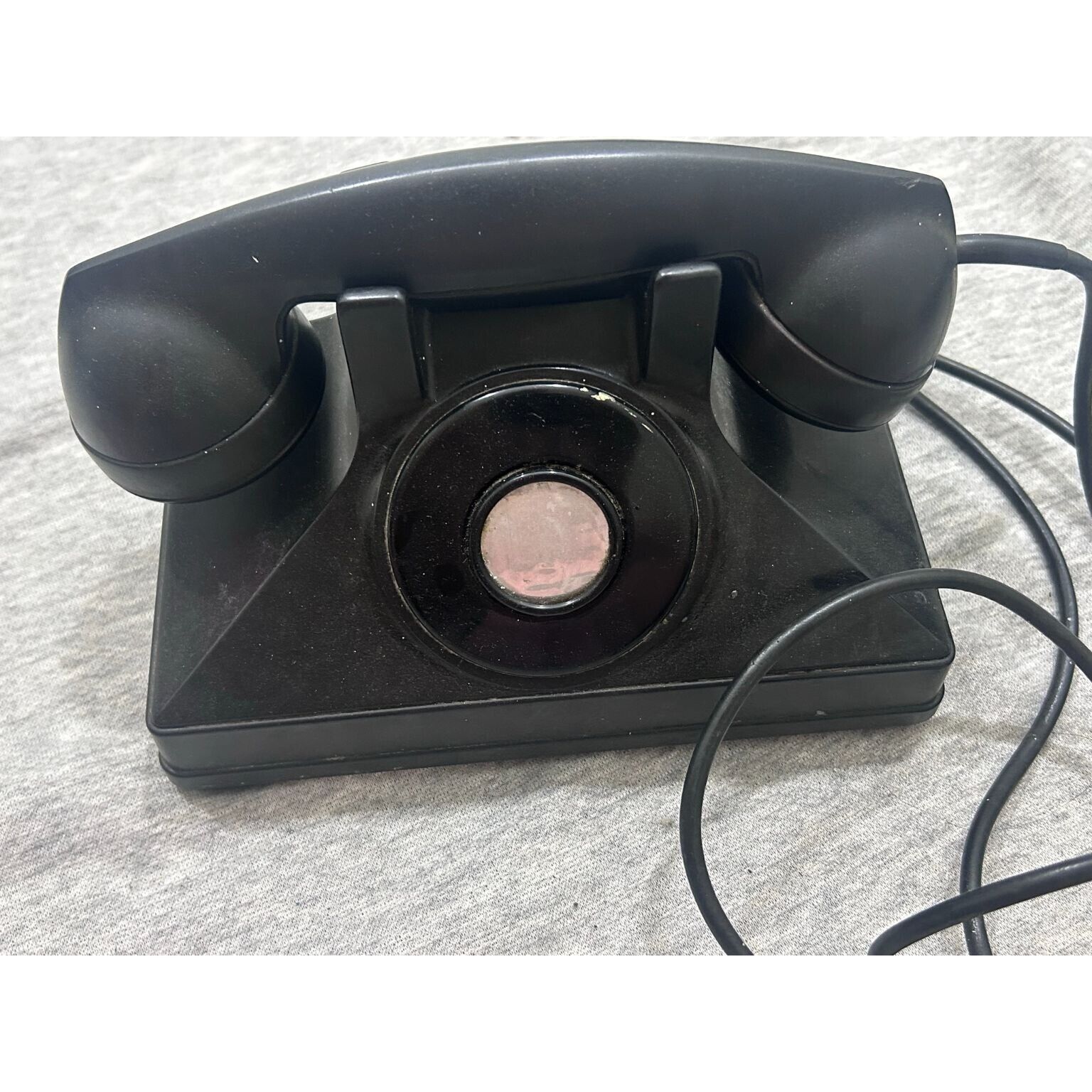 Vintage Northern Electric Pyramid Base Uniphone Bakelite Non-Dial Desk Phone