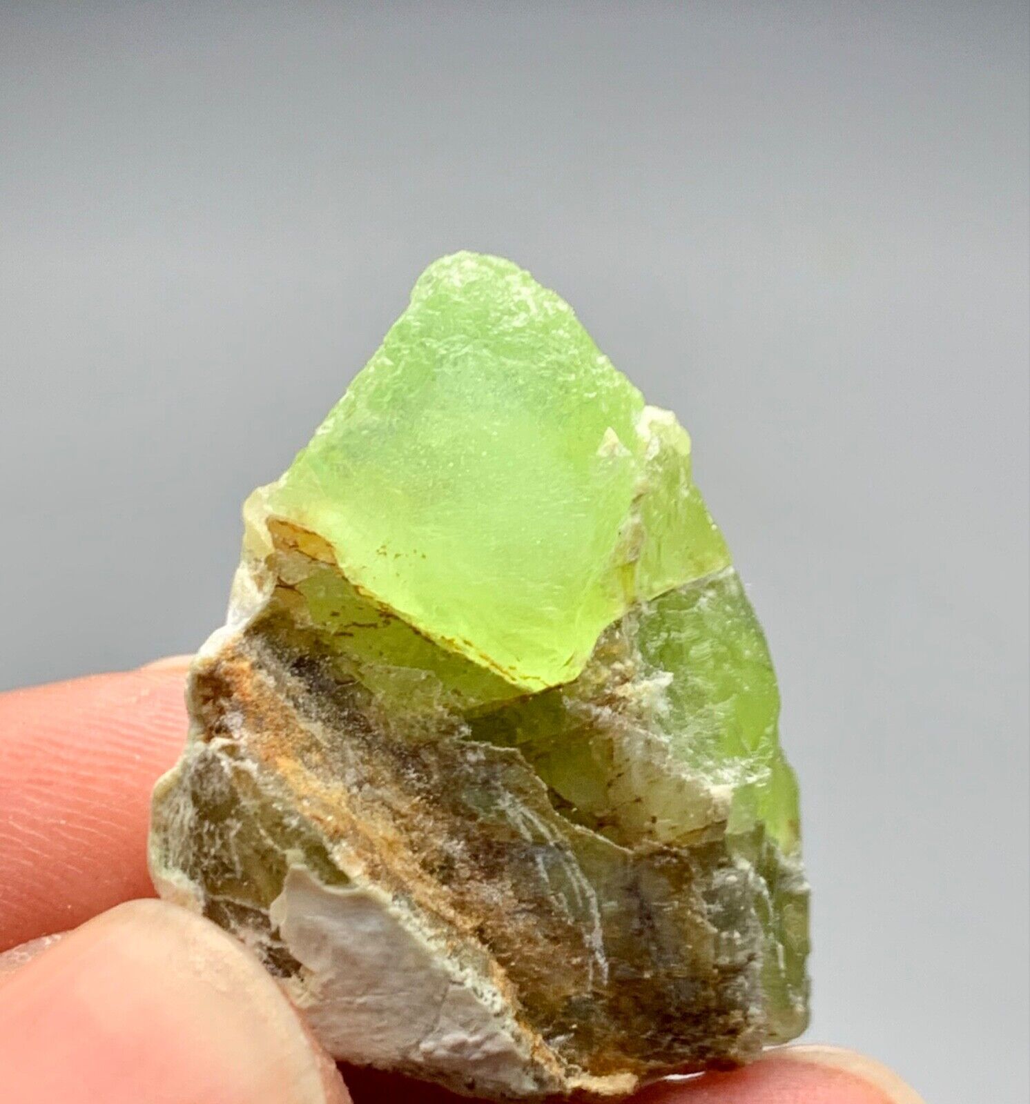 58 Cts Terminated Peridot Crystal specimen From SkarduPakistan