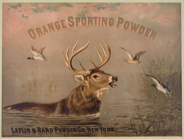 Photo:Orange sporting powder. Laflin & Rand Powder Co.,New York. c1873