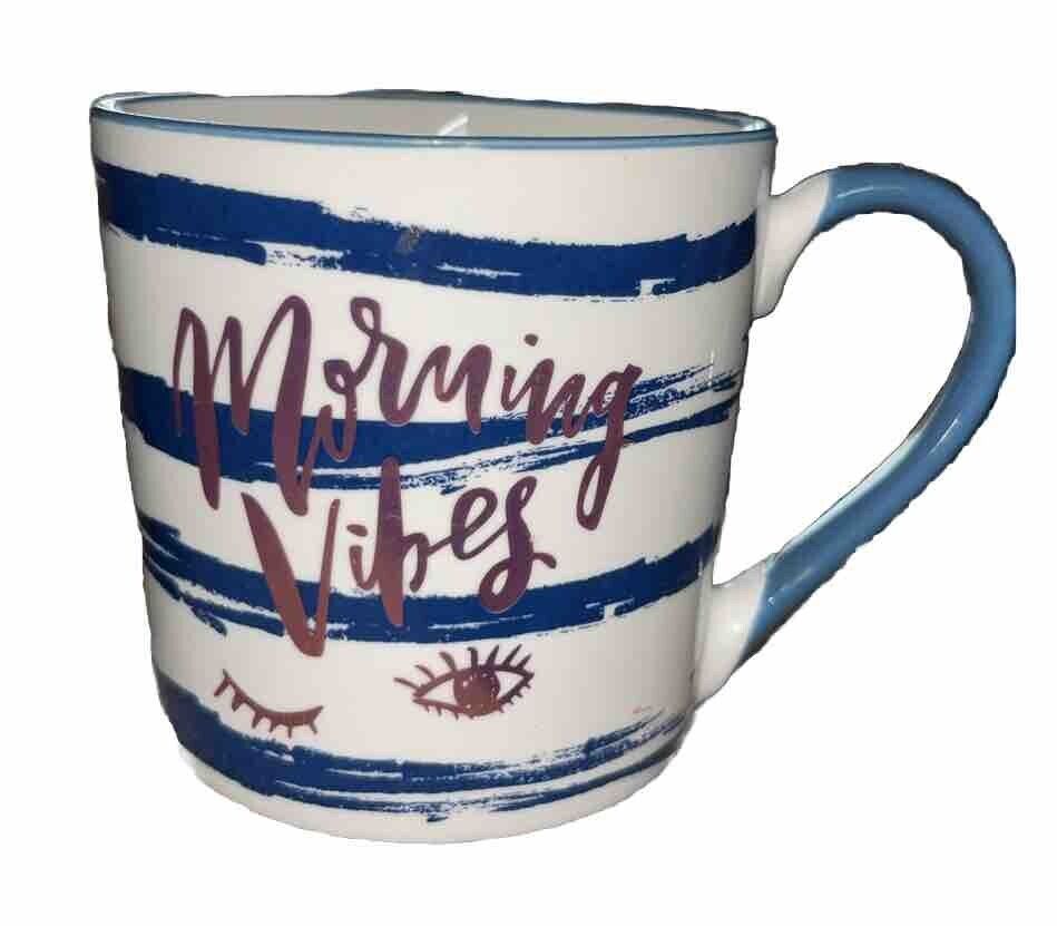 Morning Vibes Wink Face Coffee Cup Mug Ecoone New