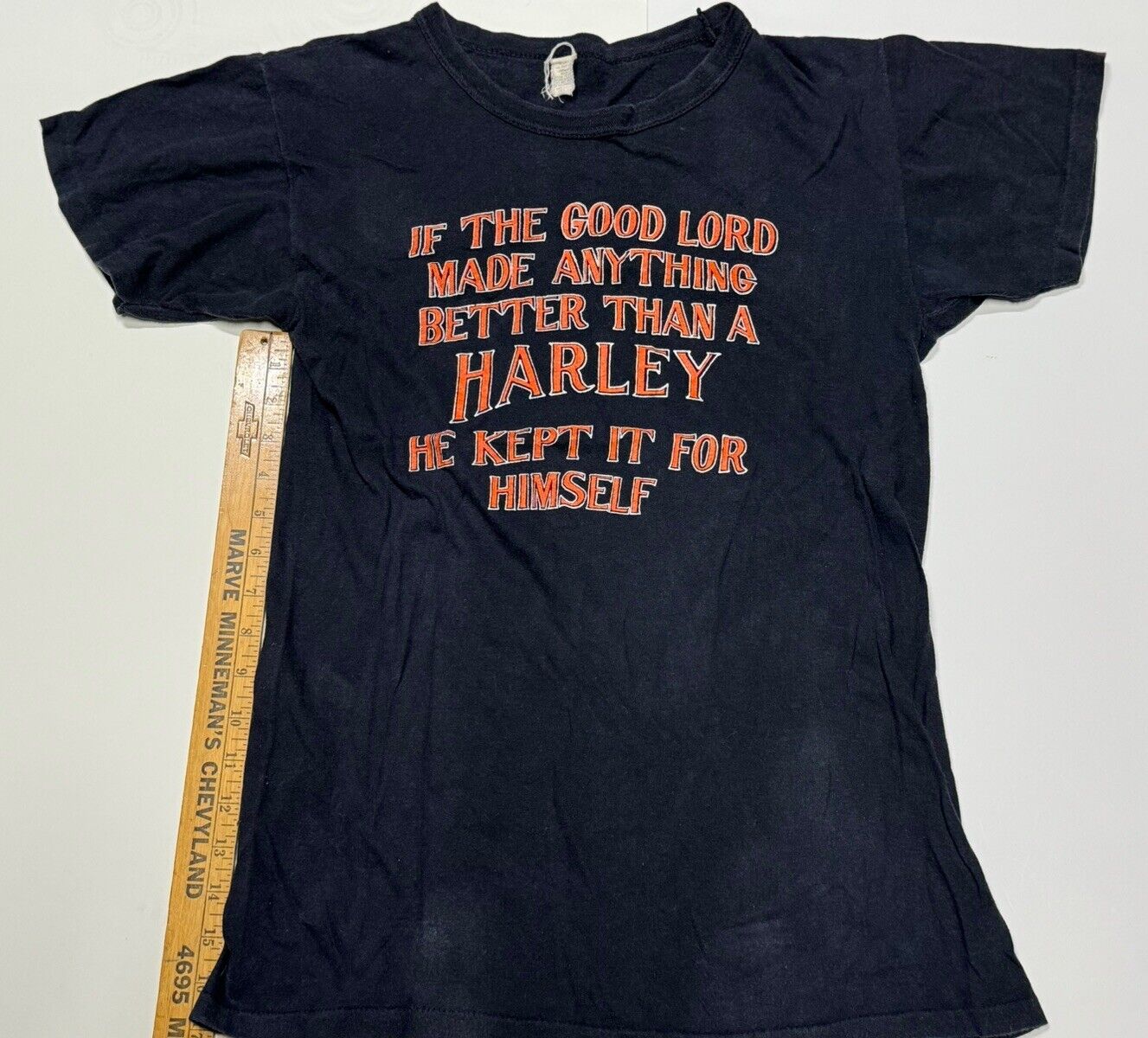 Vintage 1980s If The Good Lord Made Anything Better Than A Harley T Shirt