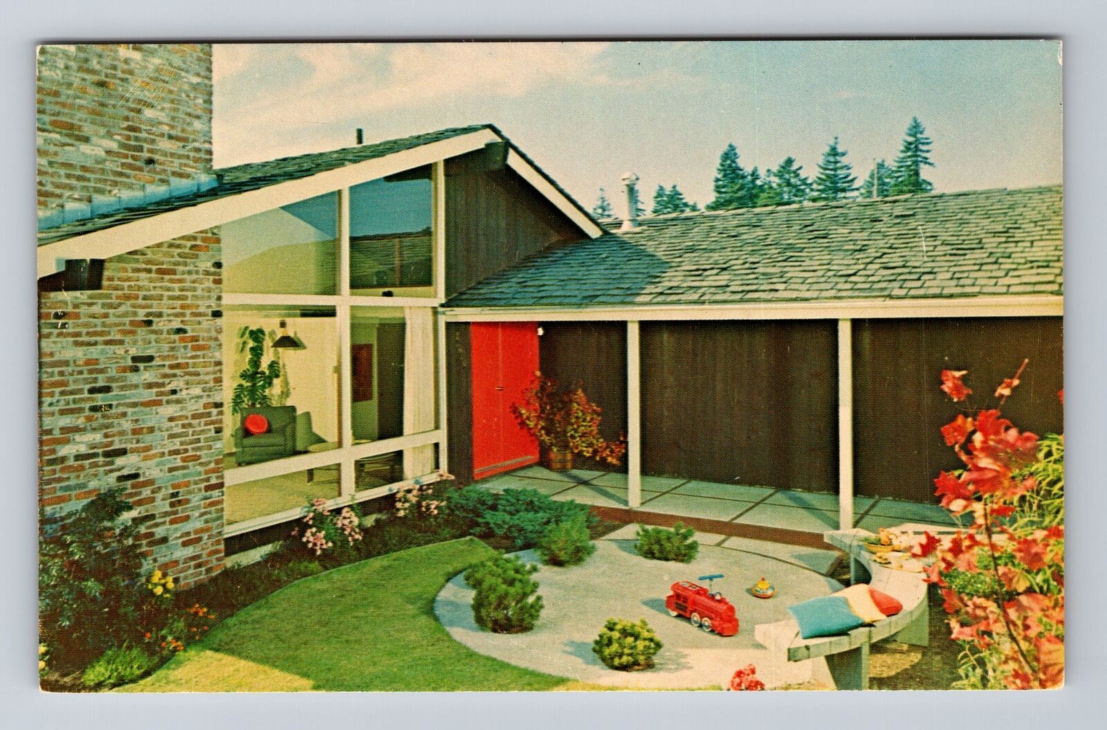Portland OR-Oregon, Wedgewood Homes Inc, Antique, Vintage Postcard
