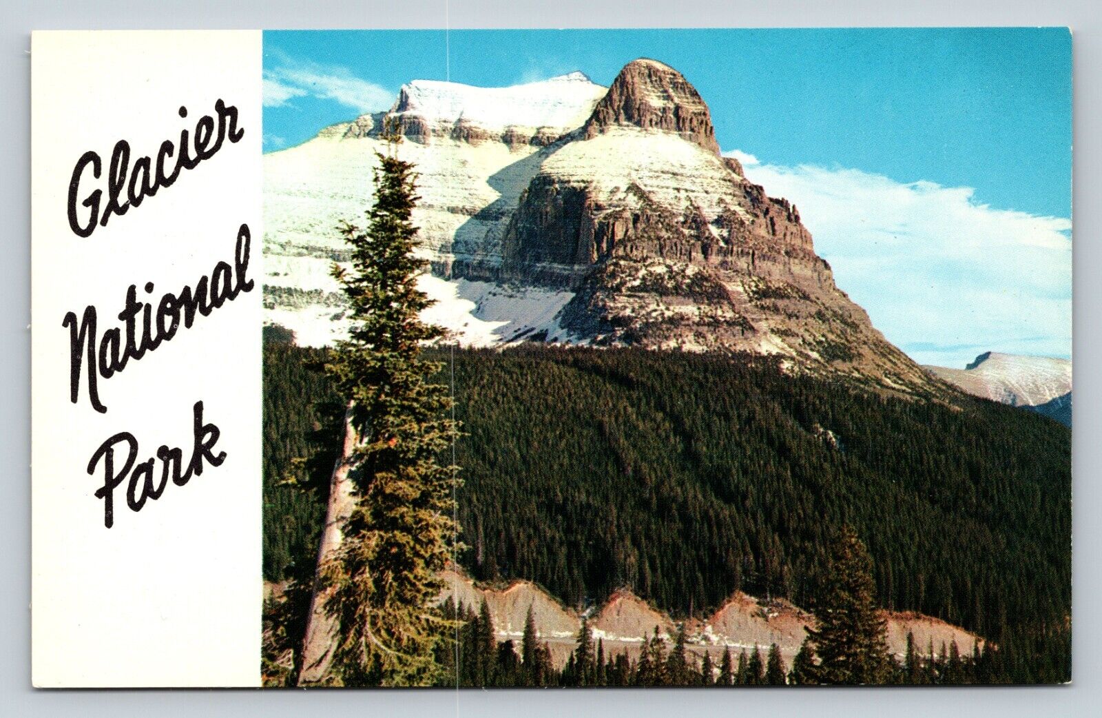 Glacier National Park Going-to-the Sun Mountain Montana Vintage Postcard 1626