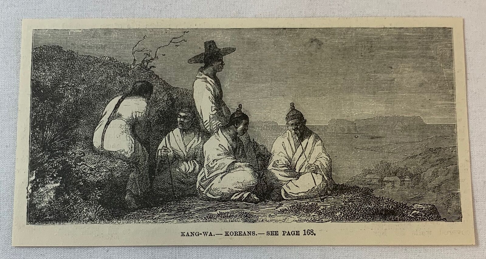 1887 magazine engraving ~ Kang Wa, Korea ~ KOREANS