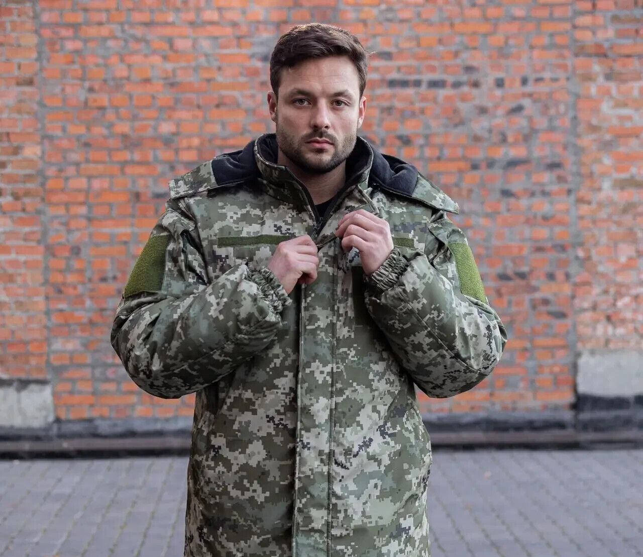 Tactical Parka Jacket Coat Hooded Army Ukraine Mens Men\'s Military Combat ZSU