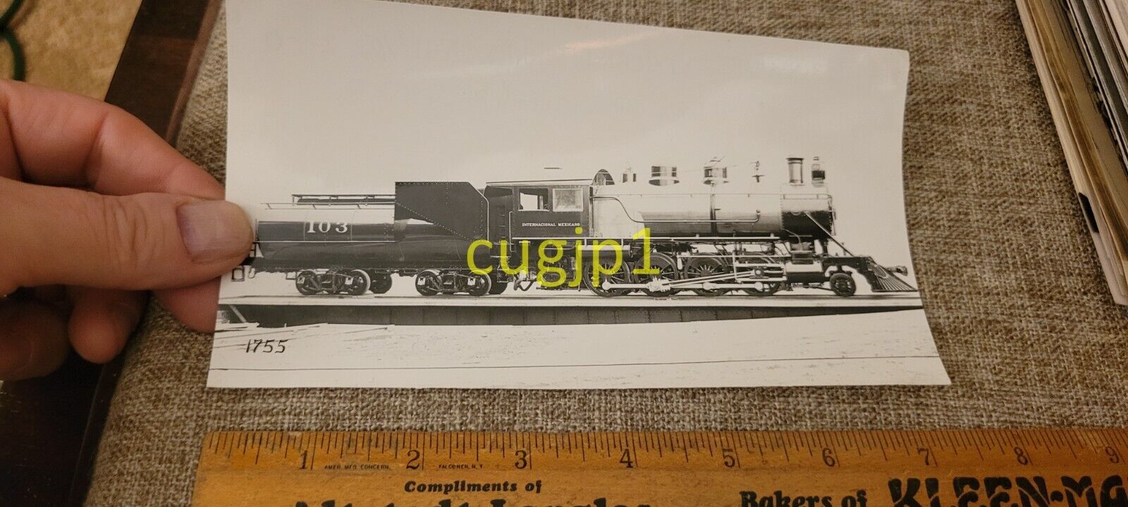 R318 Train Photograph Baldwin Locomotive Works YEAR 1903 NEG 1755 MEXICAN INTER