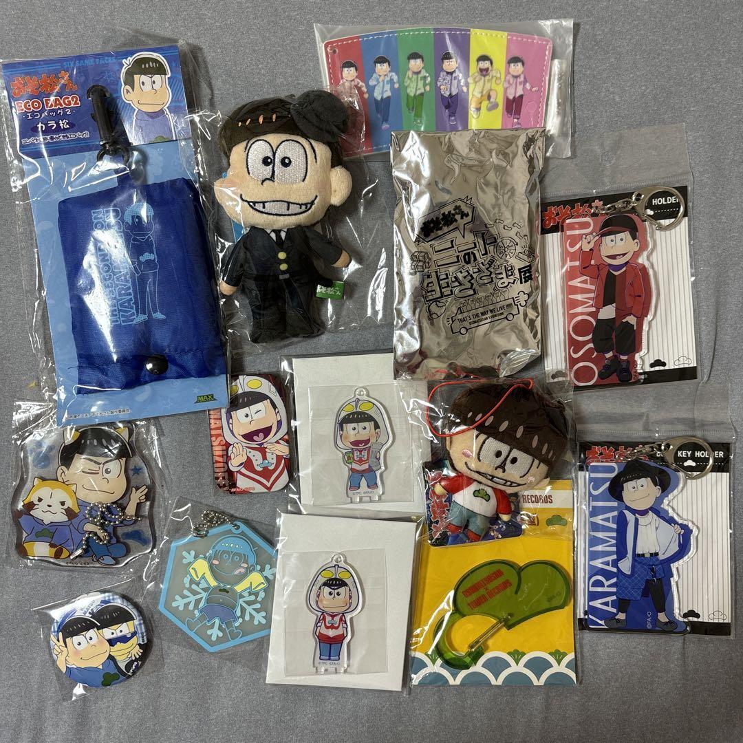 Osomatsu-san Goods lot Keychain strap Tin badge Eco bag bulk sale  