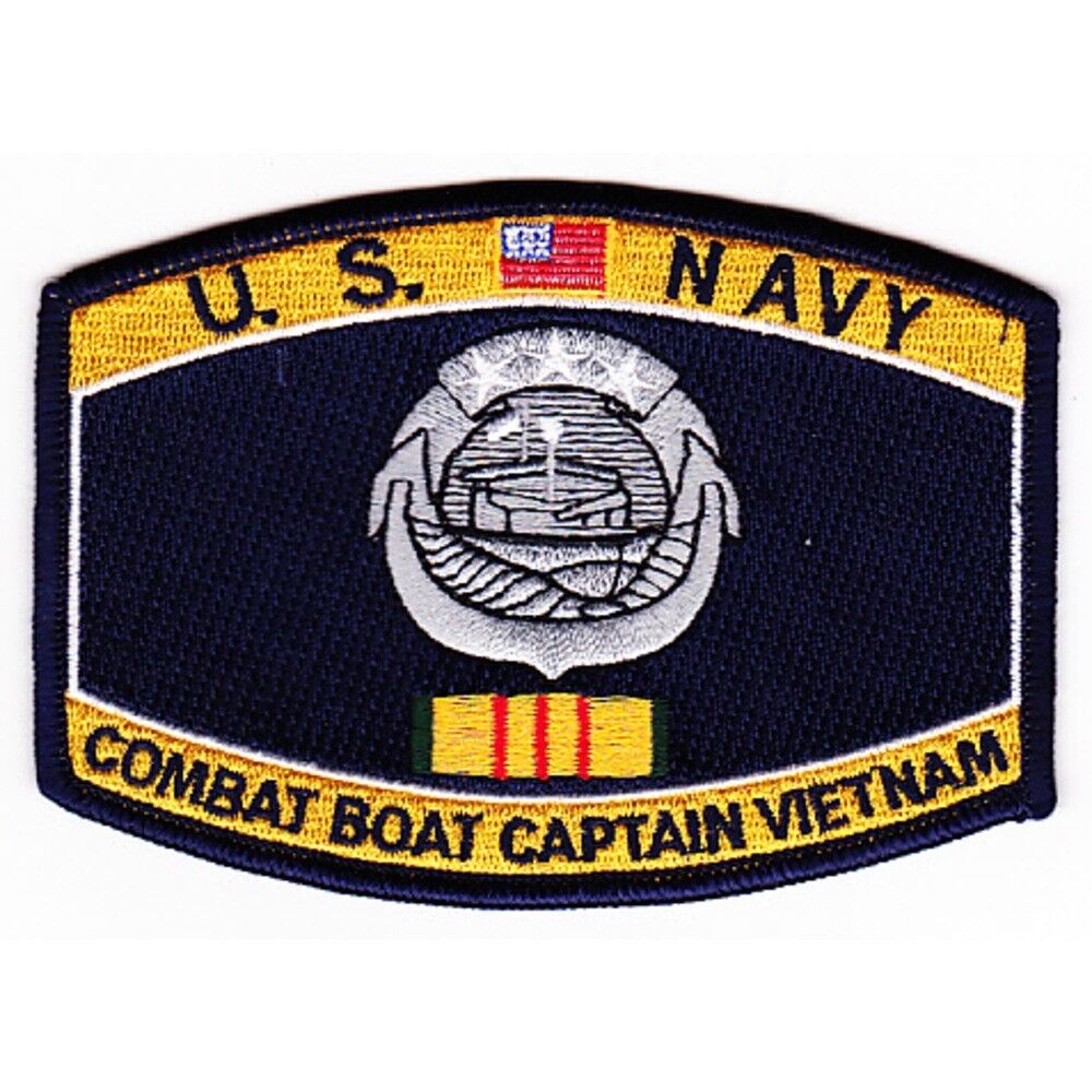 USN NAVY WEAPONS SPECIALITY RATING COMBAT BOAT CAPTAIN VIETNAM SERVICE PATCH