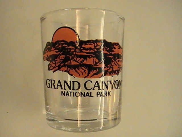 Vintage Grand Canyon National Park Sunset Shot Glass Drinking