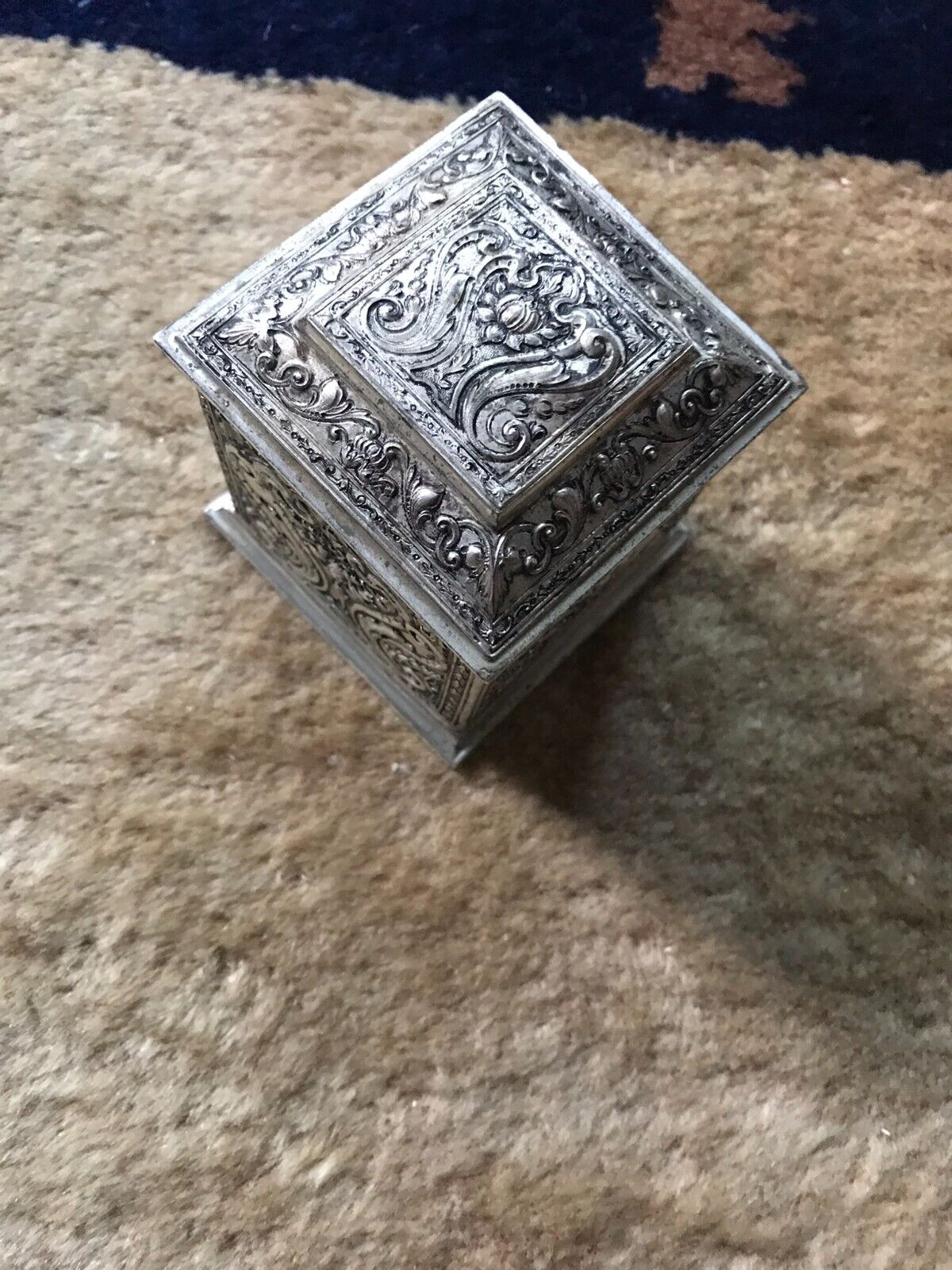 Antique / Vintage Silver Plated Inkwell by Barbour S. P. Co International S. Co