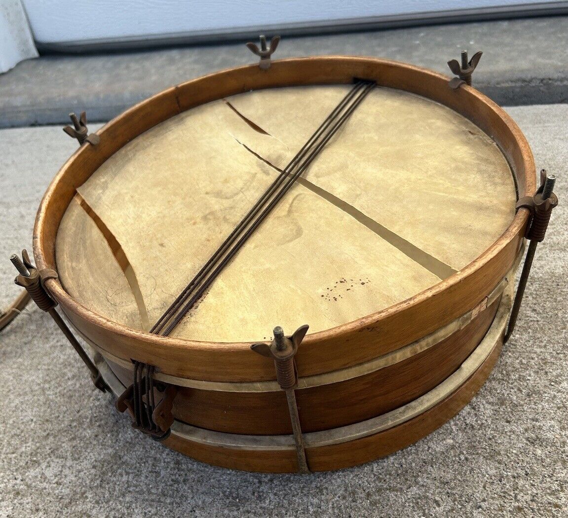 Antique Wooden Snare Drum
