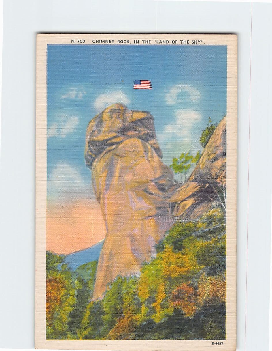 Postcard Chimney Rock In The Land Of The Sky Chimney Rock North Carolina USA