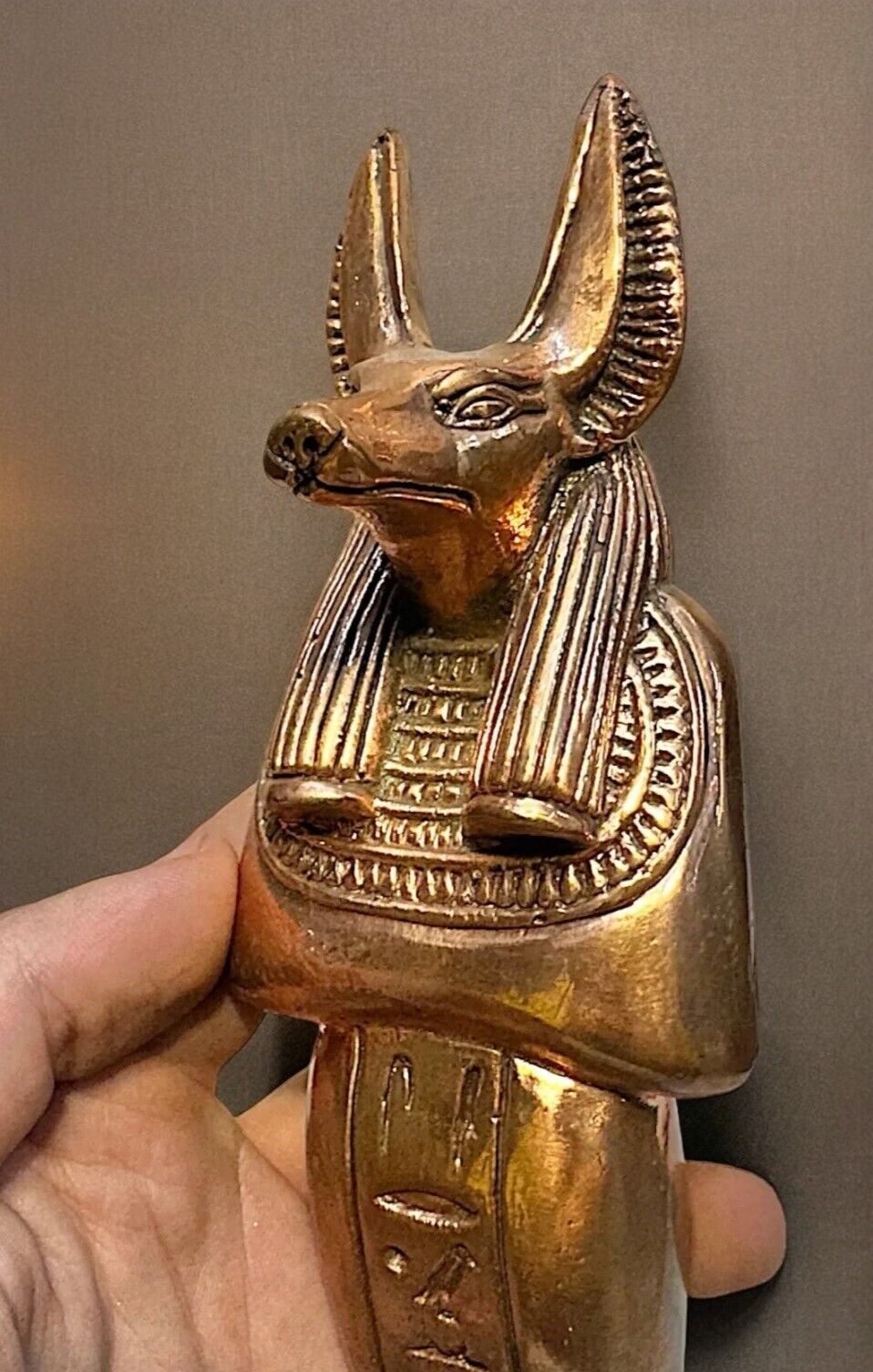 Rare Antique Pharaonic Anubis Statue Ancient Egyptian God of the Death BC