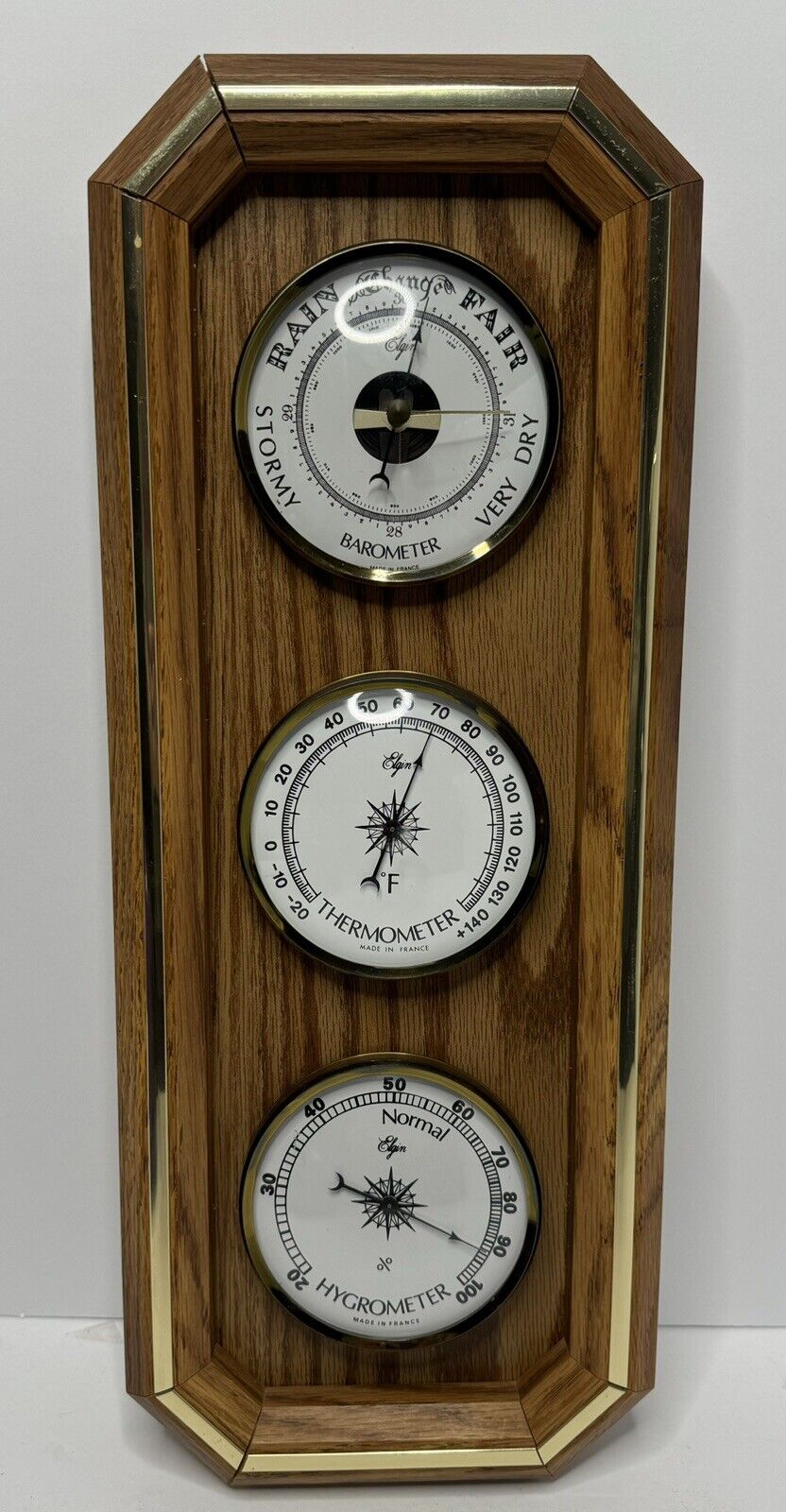 Vintage Elgin Weather Barometer