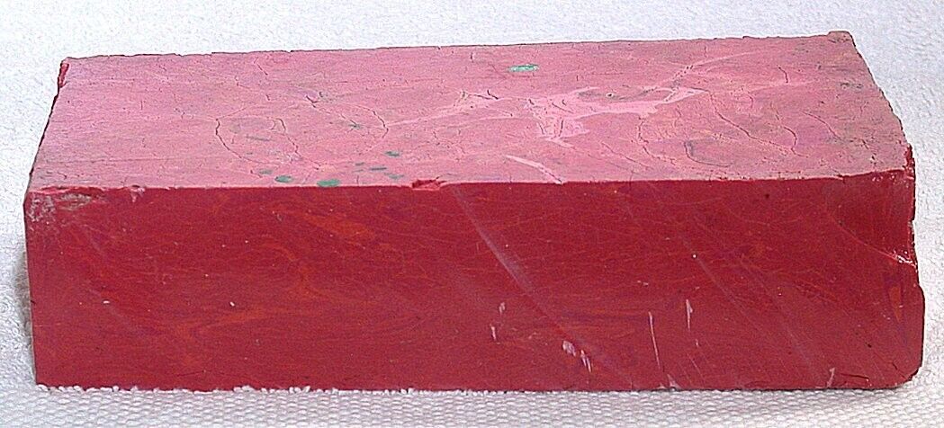 5 Pound 2.8 Ounce 2346 Gram Solid Coral Color Resin Block Cab Carving Rough SB1