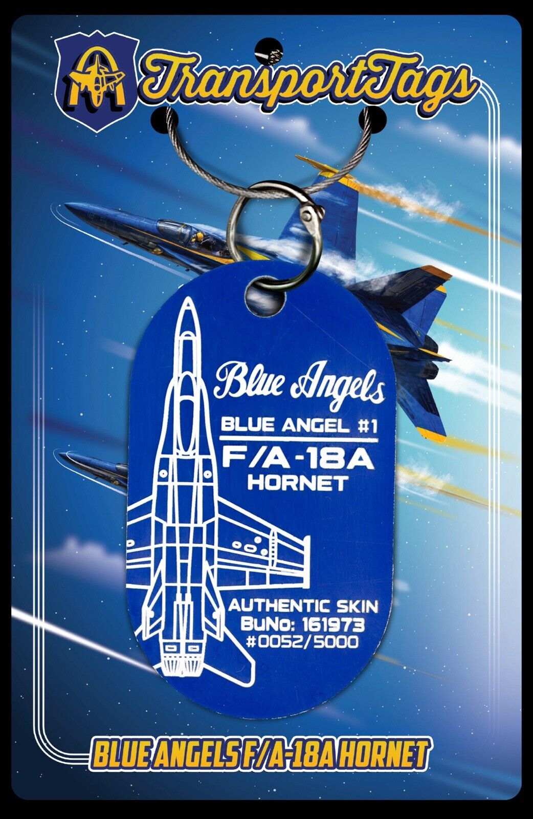 TransportTags Blue Angels Hornet/planetags