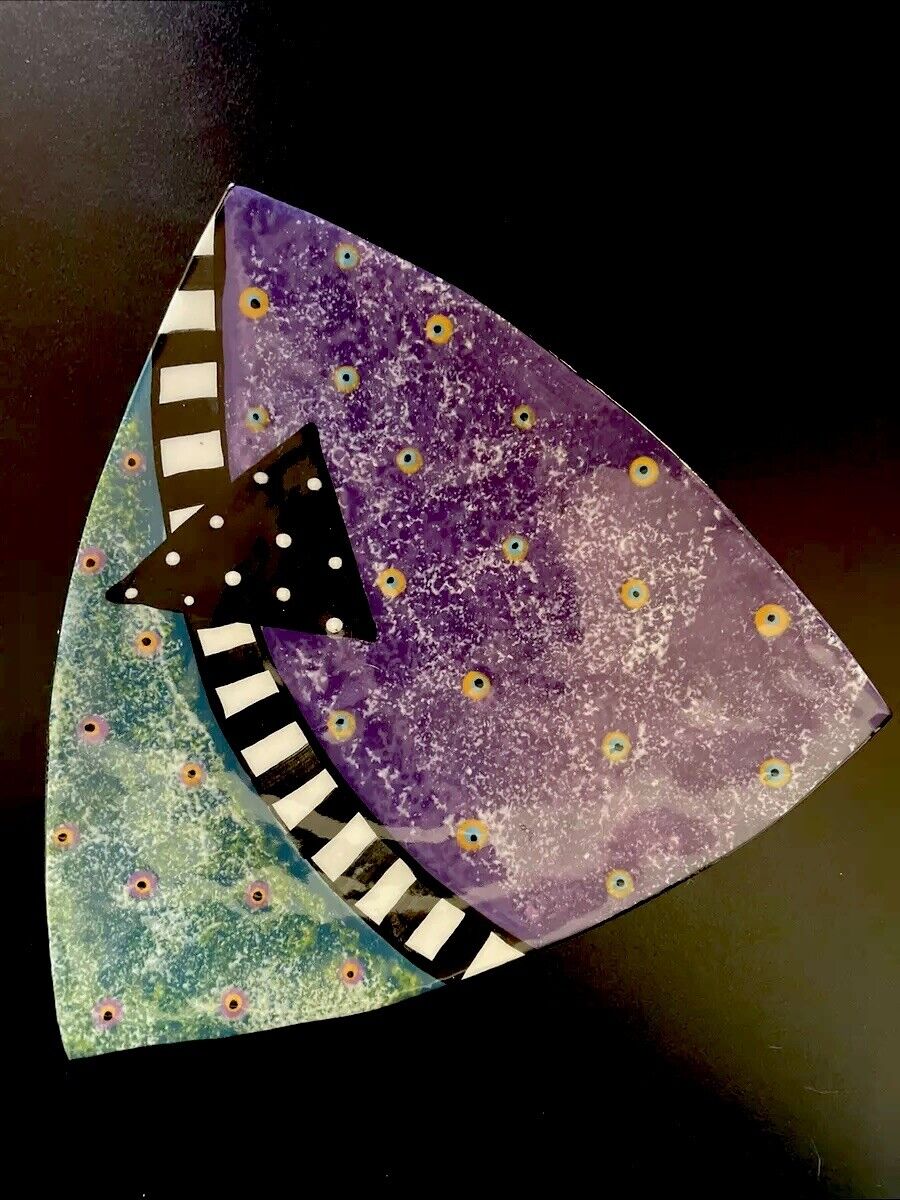 Steve McGovney Vintage Whimsical Triangle Plate