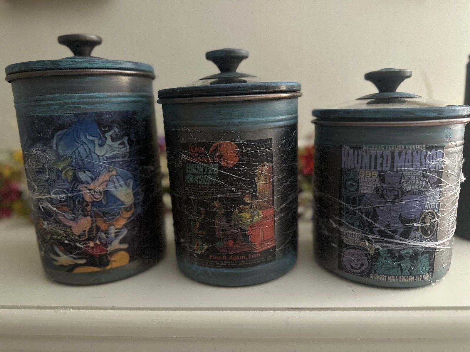 Disney Haunted Mansion canister set of 3