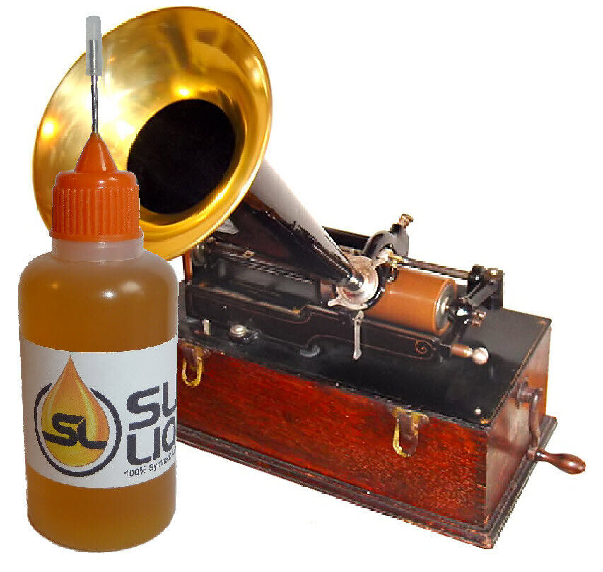 Slick Liquid Lube Bearings BEST 100% Synthetic Oil for Edison or Any Phonograph