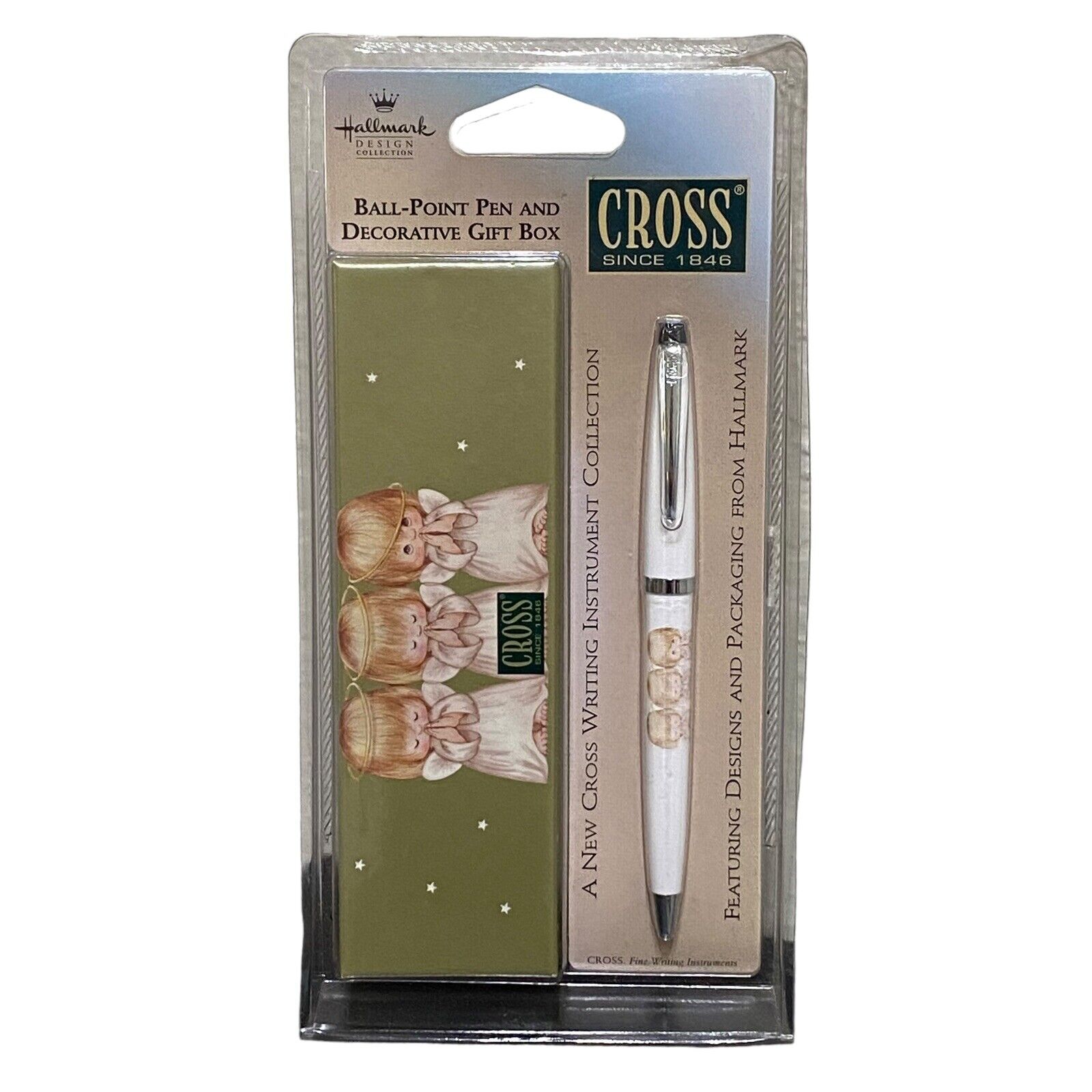 Rare Vintage Hallmark Cross Ballpoint Pen 3 Angels Sealed With Gift Box