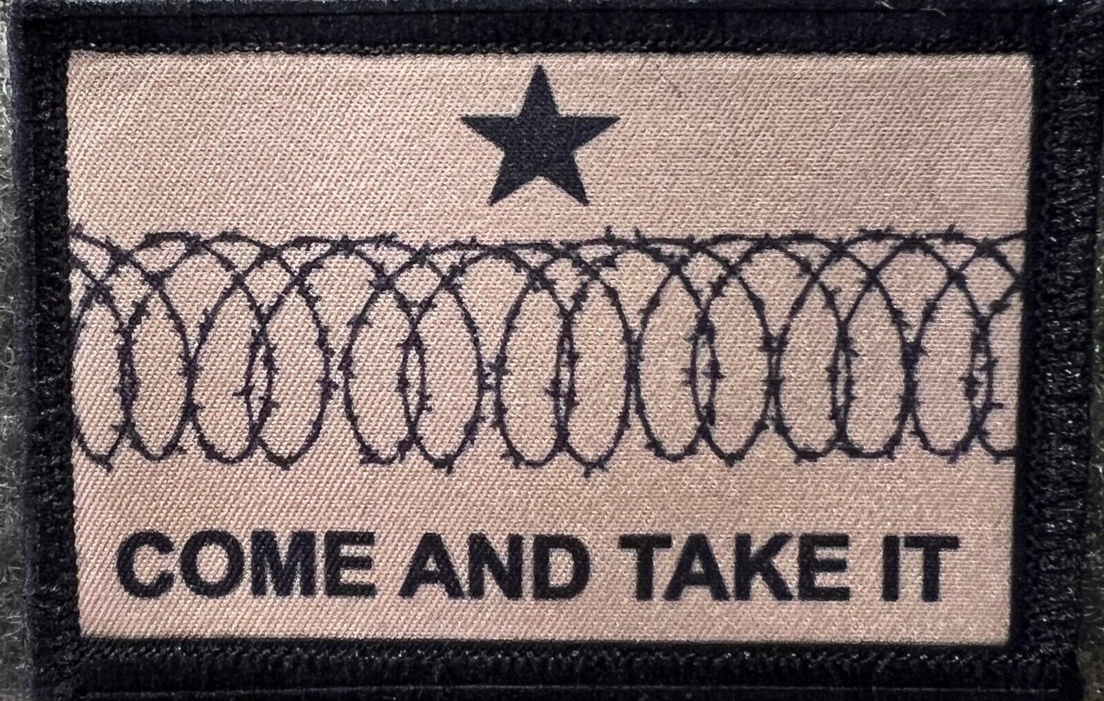 Barbed Razor Wire Come and Take It  Funny Morale Patch  Made in the USA