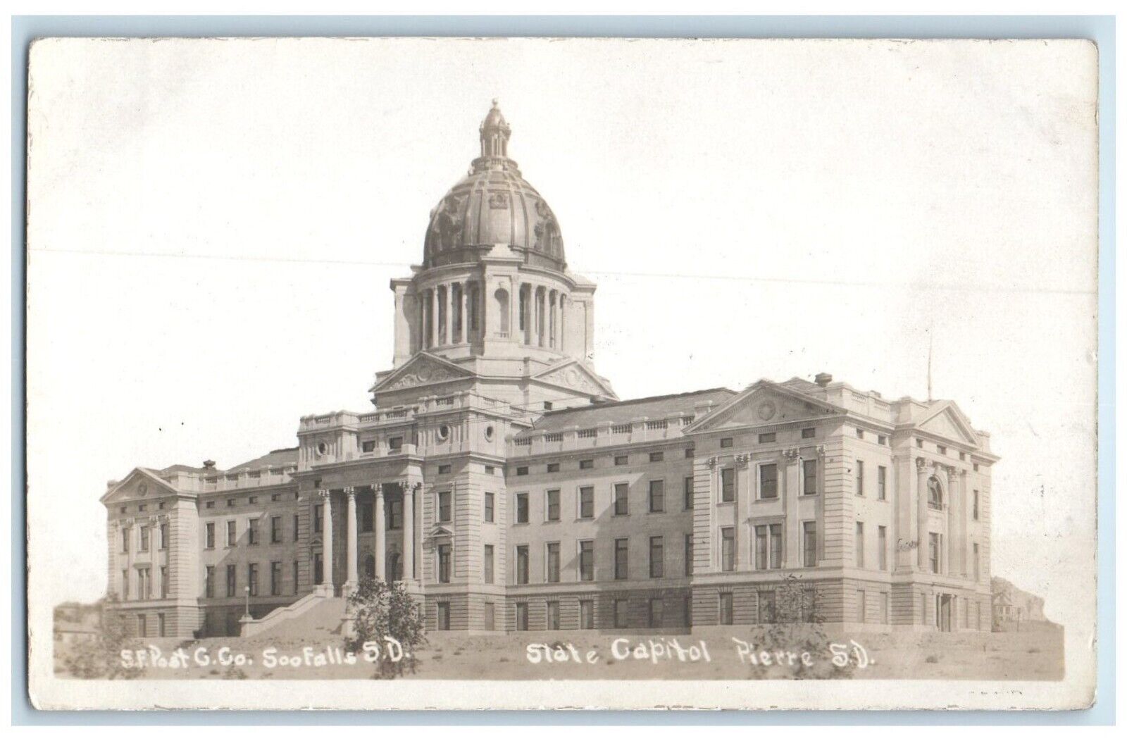 c1910s State Capitol Building Pierre South Dakota SD RPPC Photo Antique Postcard