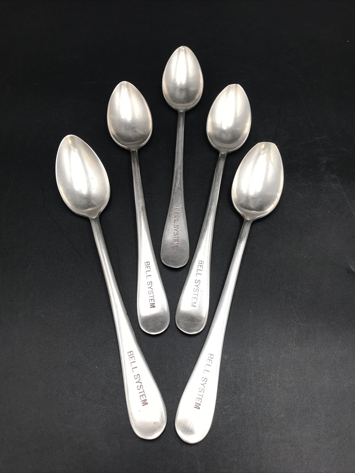 5 RARE Southwestern Bell Telephone Co Service Award Silver Spoons.