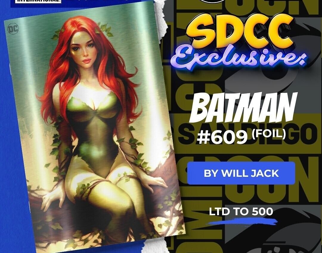 Batman #609 PRESALE Will Jack SDCC 2024 FOIL Edition LTD 500 1st Hush Appearance