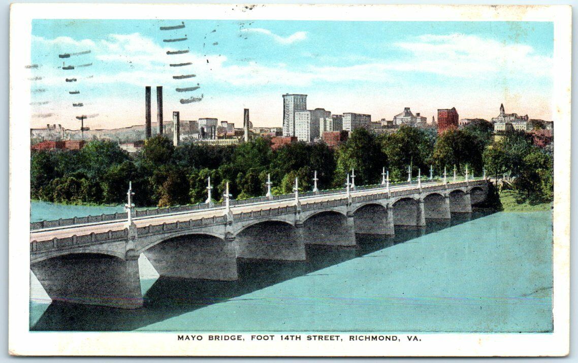 Postcard - Mayo Bridge, Foot 14th Street, Richmond, Virginia